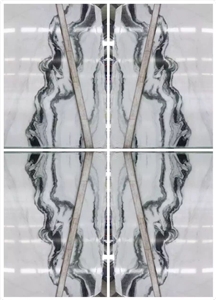 Chinese Panda White Marble Tiles and Slabs ,China Panda White Thick Veining Thin Veining Black Vening Green Veining High Polished Slabs Without Crack