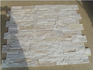 Golden Line Wooden Ledge Stone/Stone Wall Cladding/Split Face Culture Stone/Feature Wall/Manufactured Stone Veneer/Thin Stone Veneer/Stone Wall Decor