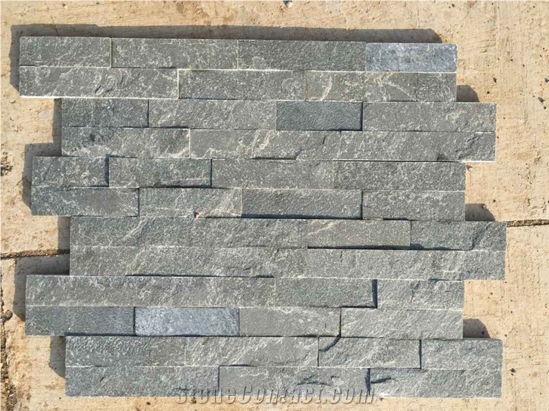 Grey Quartzite Stone Wall Cladding/Ledge Stone/Split Face Culture Stone/Thin Stone Veneer/Manufactured Stone Veneer/Stone Wall Decor/Feature Wall