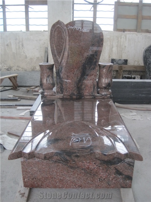 Hungary Tombstone & Monument China Granite Headstone , Vase , Lamp ,Gravestone , Aurora Hungary Style