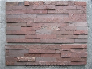 Purple Sandstone Ledge Stone/Stone Veneer/Stone Wall Cladding/Feature Wall/Split Face Culture Stone/Manufactured Stone Veneer/Thin Stone Veneer