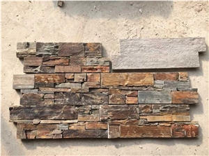 Rusty Cement Ledge Stone/Stone Wall Cladding/Manufactured Stone Veneer/Thin Stone Veneer/Feature Wall/Stone Wall Decor/Split Face Culture Stone