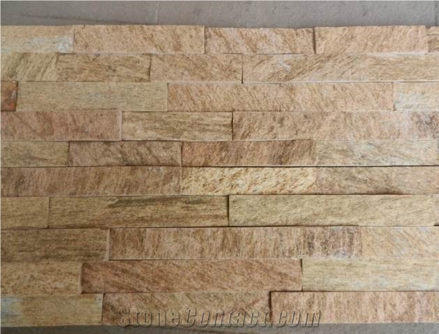 Tiger Skin Yellow Granite Cultured Stone, Granite Wall Covering, Wall Decor, Hot Sales, Hot Quality