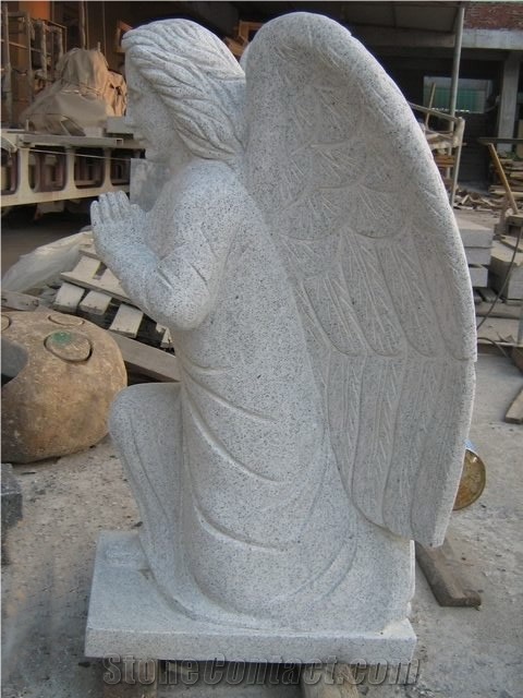 Usa & Canada Headstone,China Hebei Black , Shanxi Black Granite Angel & Heart Monument & Tombstone, Amercian Style Tombstone, Canada Style Monument