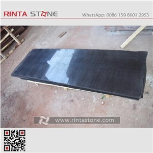 China Black Granite Slab Tile for Countertop Dyed Black Chili Black Stone Painted Black Black Granite Chines Imperial Black Granite Pure Black Stone Slabs Taiwan Black Absolute Black Granite