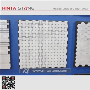Natural Stone Mosaic Tiles,Marble Mosaic Bathroom Culture Stone,Wall Cladding Panel Format Panel Decorative Stone Chipped Mosaic Pattern Composited Tiles Honeycomb Panel Ceramic Backed Mosaic