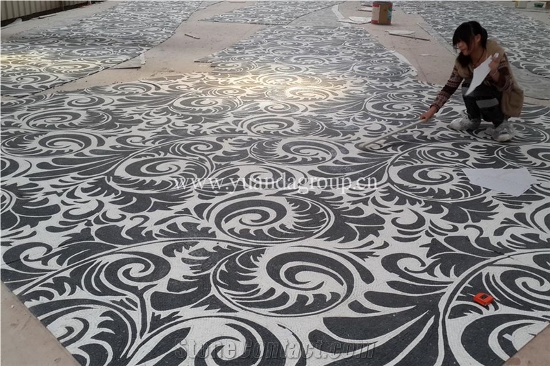 Black And White Natural Marble Mosaic