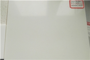Crystal White Artificial Stone Marble Slabs & Tiles