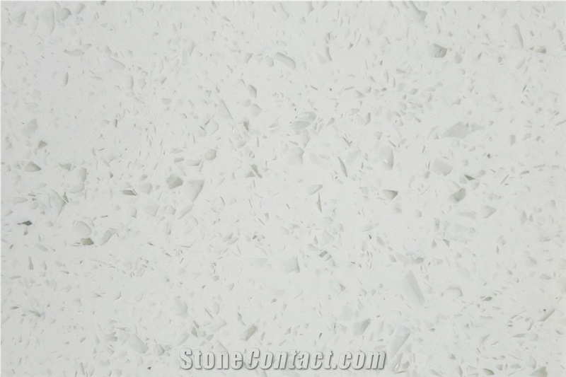 Ice Diamond Engineered Quartz, Manufactured Stone,Sparkle White Quartz
