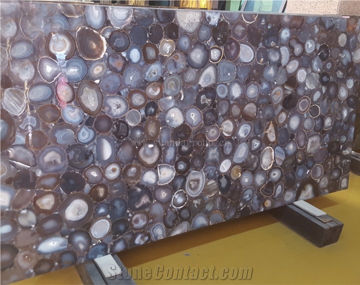 Grey Agate Semi Precious Stone Panels