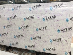 Purple Artificial Onyx Stone Slabs & Tiles, China Lilac Artificial Stone