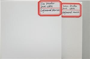 YUANDA Pure White Glass Nano Stone Slabs
