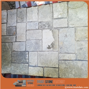 Beige Slate Tile, Grey Slate Mosaic, Grey Slate Mosaic Pattern