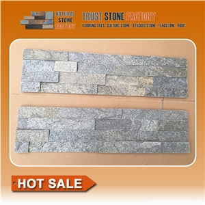 Culture Stone Wall Panel,Wall Cladding,Stone Wall Decor,Grey Wall Panel,Quartzite Culture Stone Tiles