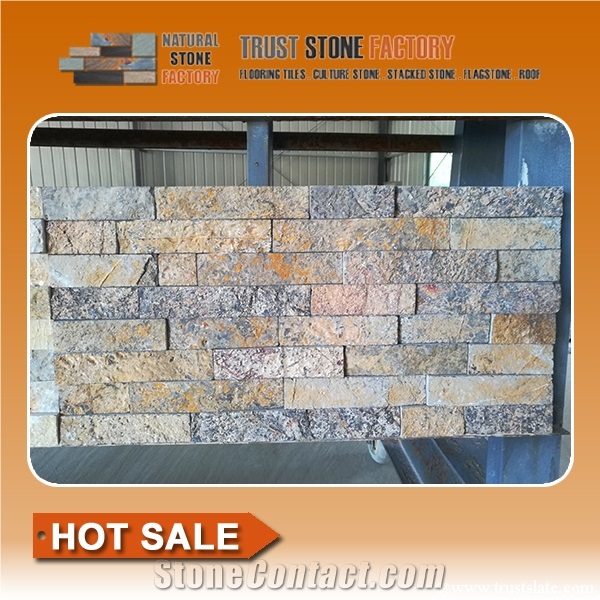 Feature Walling Stone,Tile Ledge Stone for Slate Cultured Stone,Castle Rock Veneer,Thin Stone Veneer,Wall Cladding,Feature Wall Pattern