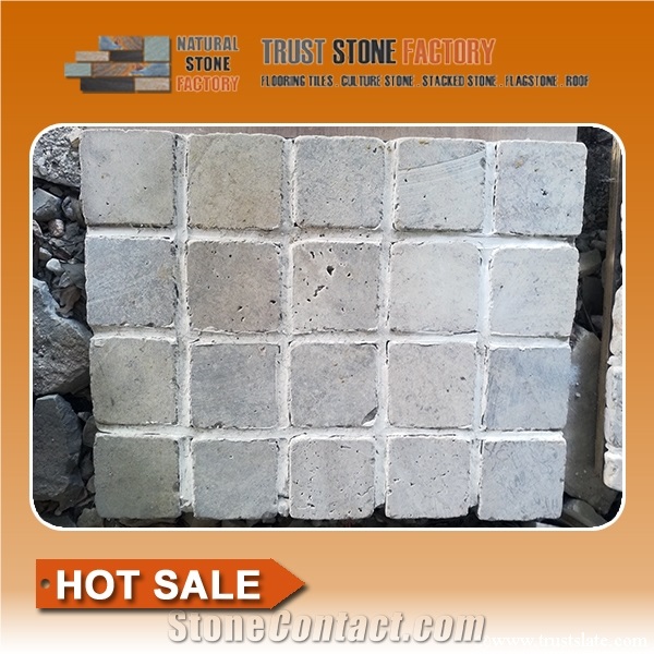 Gray Quartzite Mosaic,Split Face Mosaic,Stone Mosaic Tile