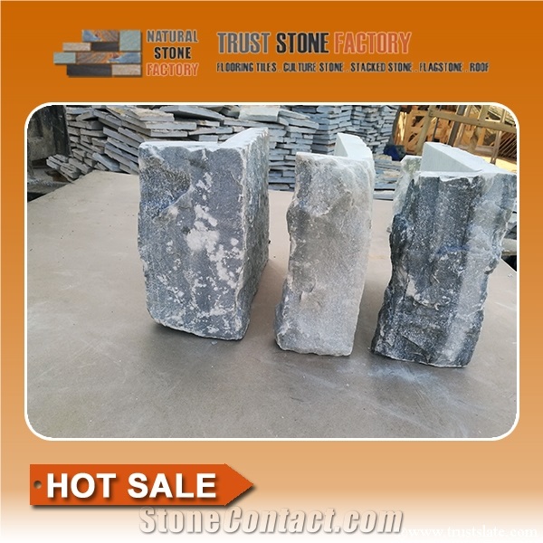 Grey Ledger Stone Corners,Quartzite Veneer Stone Corners,Stone Cladding Corner Detail,