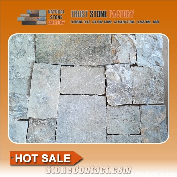 Light Grey Quartzite Flagstone Rock, Flagstone Walkway Pavers, Irregular Flagtones, Random Flagstones, Dry Stone Walling, Feature Walling Stone, Retaining Wall Stone