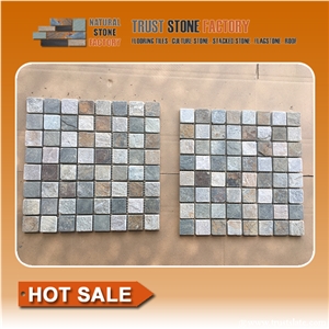 Mixed Color Mosaic Tiles,Chinese Multicolor Chipped Mosaic for Swimming Pool, Cheap Price Mosaic for Floor/Wall