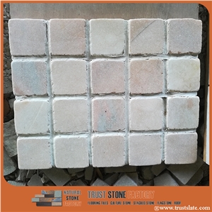 Natural Stone,Cream Slate Mosaic Slate Tiles for Wall,Bathroom,Floor,Interior