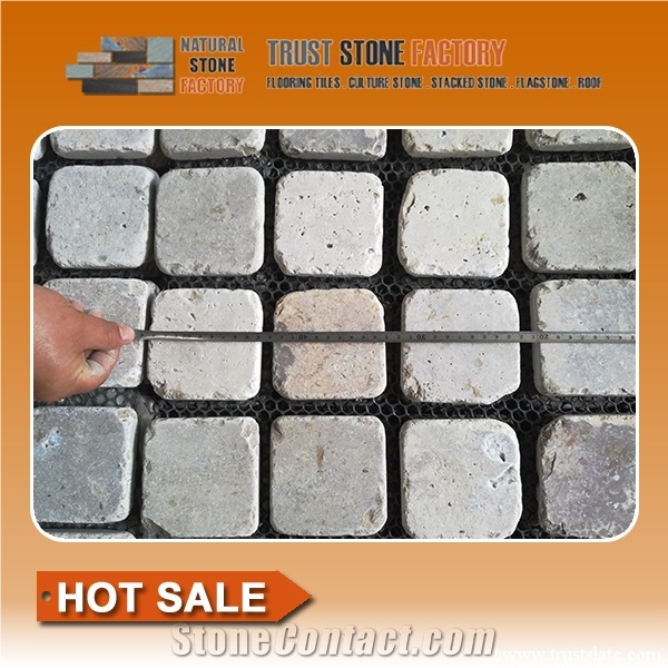 Stone Mosaic Tile on Mesh,Natural Mosaic Slate Tiles for Wall,Bathroom,Floor,Interior,