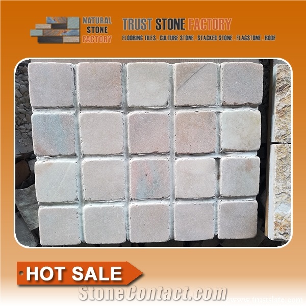 White Mesh Mounted Travertine Mosaic Mix Ceramic Crackle,Mosaic Slate Tiles for Wall,Bathroom,Floor,Interior,