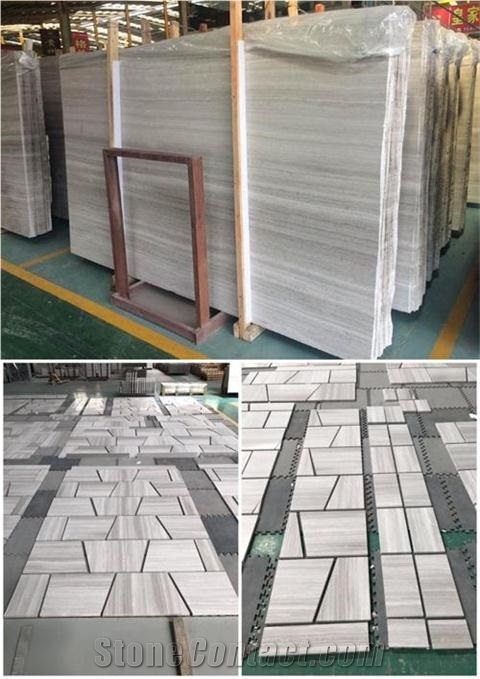White Wooden Marble Tiles,Slab,Marble Wall Covering Tiles