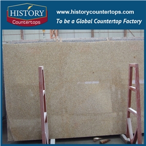 G682 Yellow Granite Own Quarry Factory Natural Stone Flamed Tiles Cheap Factory Prices for Outdoor Flooring Tiles, Wall Cladding