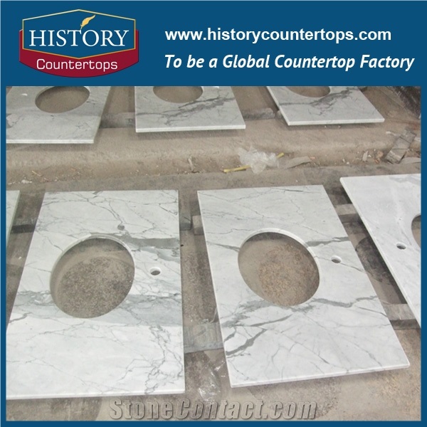 Popular Color and Hot Style Natural Stone, Best Selling Marble for Polishing Bathroom Countertops, Vanity Tops for Sales