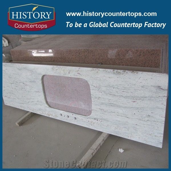 River White Thunder Granite Kitchen Worktop Bench Tops Polished