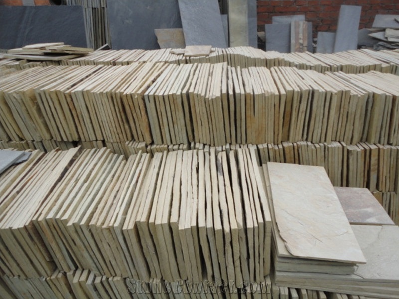 Beige Rusty Slate Tiles&Slabs / Slate Floor Tiles,Slate Tiles, Slate Covering,Slate Slabs,Slate Wall Covering