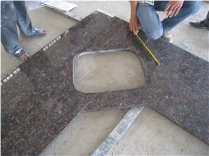 Tan Brown Granite Countertop / India Granite Kitchen Worktops