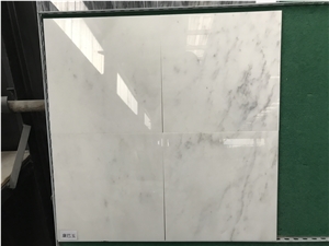 Asia Polished Statuario White Marble Slabs Wall Decoration