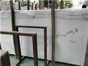 Best Quarry a Grade New Volakas White Marble Slabs, Greece White Marble