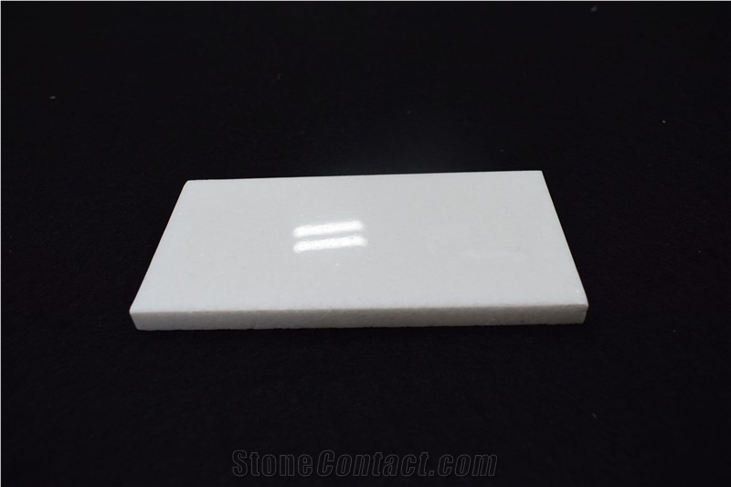 Chinese Natural Polished Crystal White Quartz Countertop