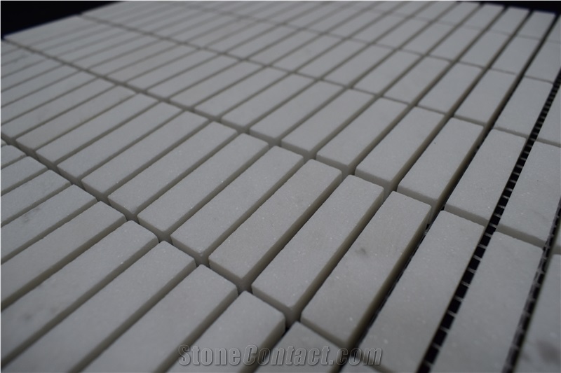 Hot Product Crystal White Linear Mosaic Tile