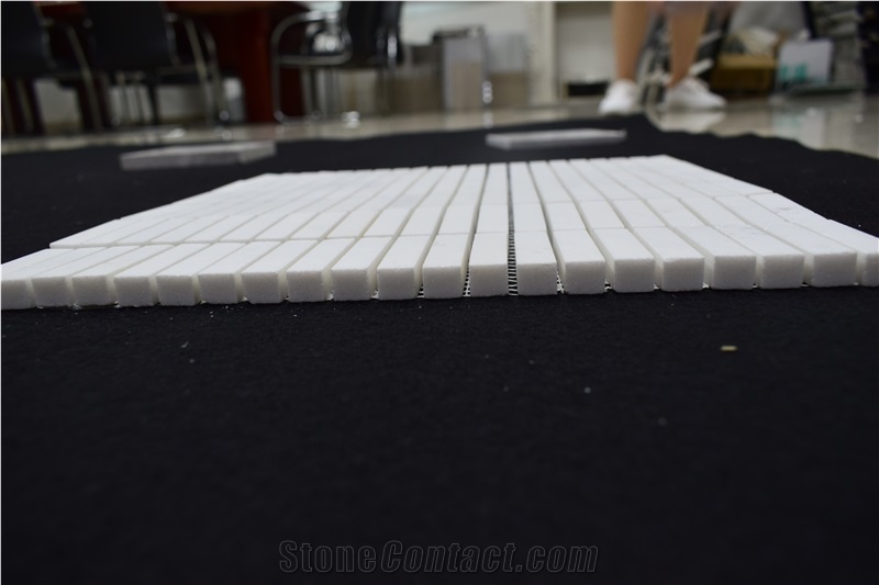 Hot Product Crystal White Linear Mosaic Tile