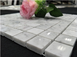 Low Price Selling Carrara White Square Mosaic for Swimming Pool Tiles