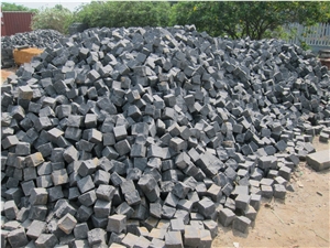 Cobbles Basalt Slabs & Tiles, Viet Nam Grey Basalt