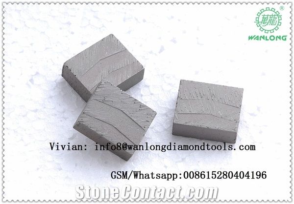 Sandwhich Type Segment for Marble, Fast Cutting Segemnt Carbide Tips for Marble