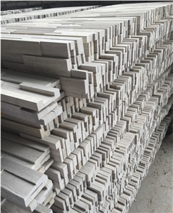 China Wooden White Marble Building Walling Wall Cladding Slab Tile with Polish Hone Antique Face