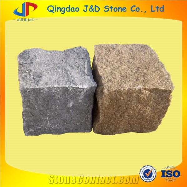 10x10x10cm Sandstone Cubes, Natural Split Sandstone Cobble Stones