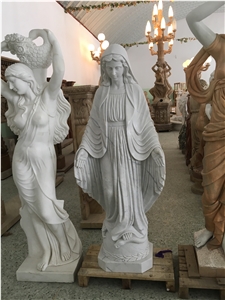 Sculpture Religious Figure Statue, Natural White Marble Sculpture,Beautiful White Marble Statue