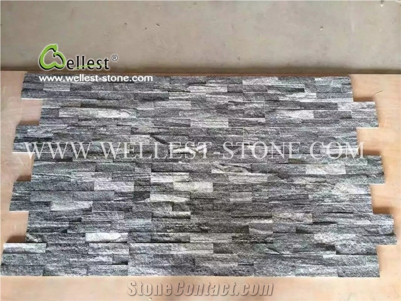 Wellest G302 Natural Granite Ledge Stone Wall Cladding Stone Panel Granite Culture Stone Wall Covering Tile for Wall Decoration