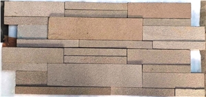 Autumn Brown Wall Panel Slabs & Tiles, India Brown Sandstone