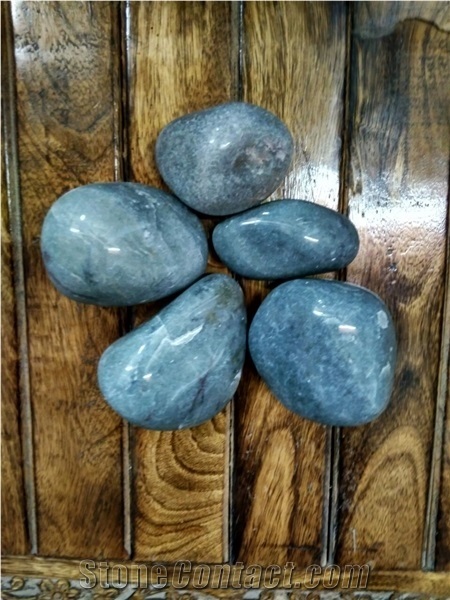 Indian Grey Polished Pebbles ,Pebble & Graves