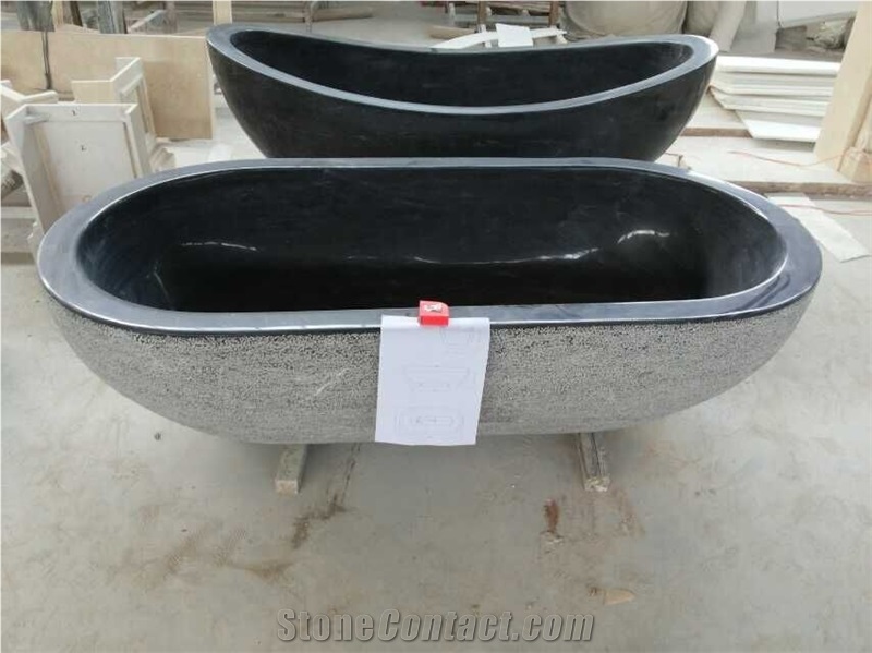 Black Limestone Bathtub