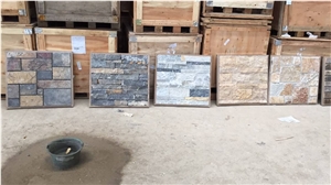 Dark Grey, Black Limestone Fieldstone,Irregular Thin Ledgestone, Field Stone Veneer, Natural Random Stone Veneer, Loose Ledgestone, Feature Walling Stone