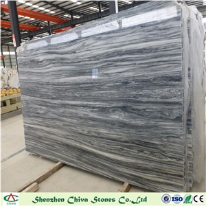 Baoxing Mountain White Marble Slabs with Black Veins for Tiles/Countertops