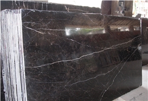 China Brown Marble Slabs/Tiles/Countertops/Wall Tiles with Beautiful Veins